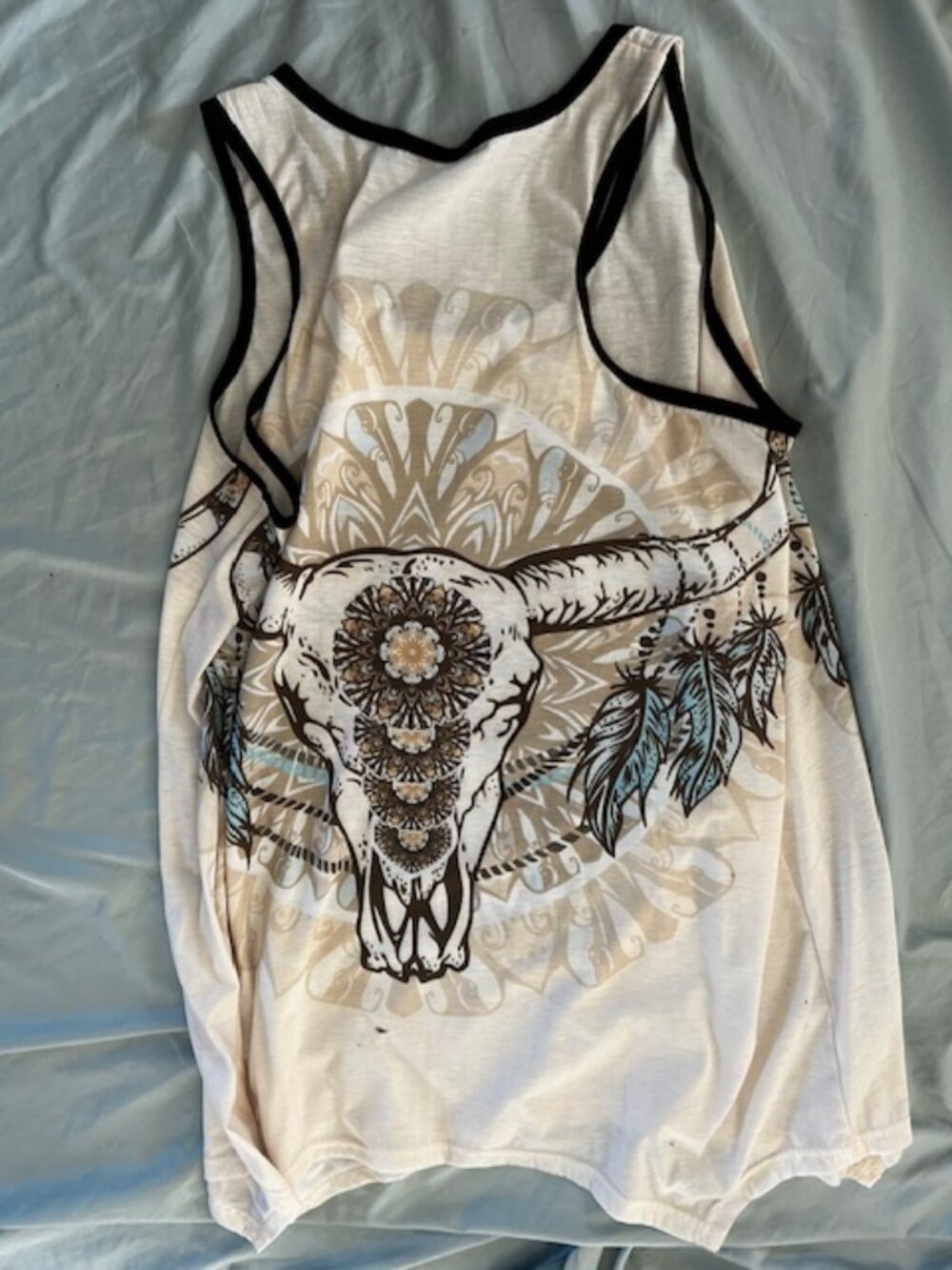 Size xxl casual dress womens tee shirt t  western graphic  tank top - Picture 3 of 4